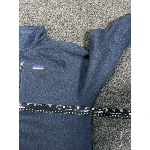 Patagonia 1/4 Zip Better Sweater Mens Large Navy Blue Fleece Jacket Pocket - Picture 8 of 8